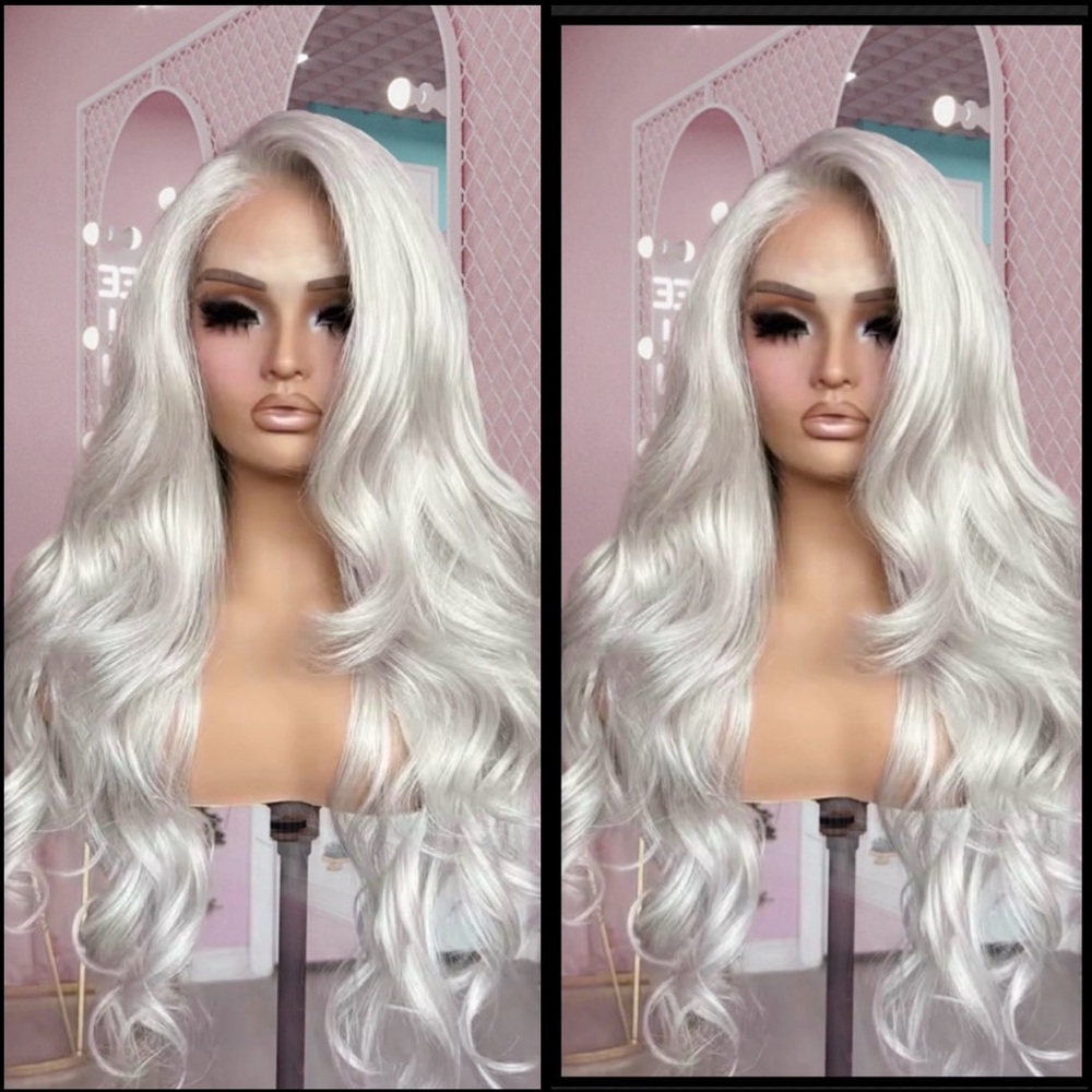 Human Hair Blended Lace Front Wig